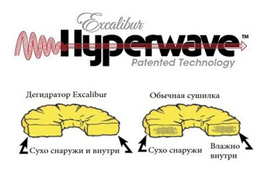 Технология Hyperwave в дегидраторах Excalibur