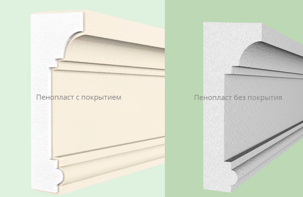 пенопласт с покрытием