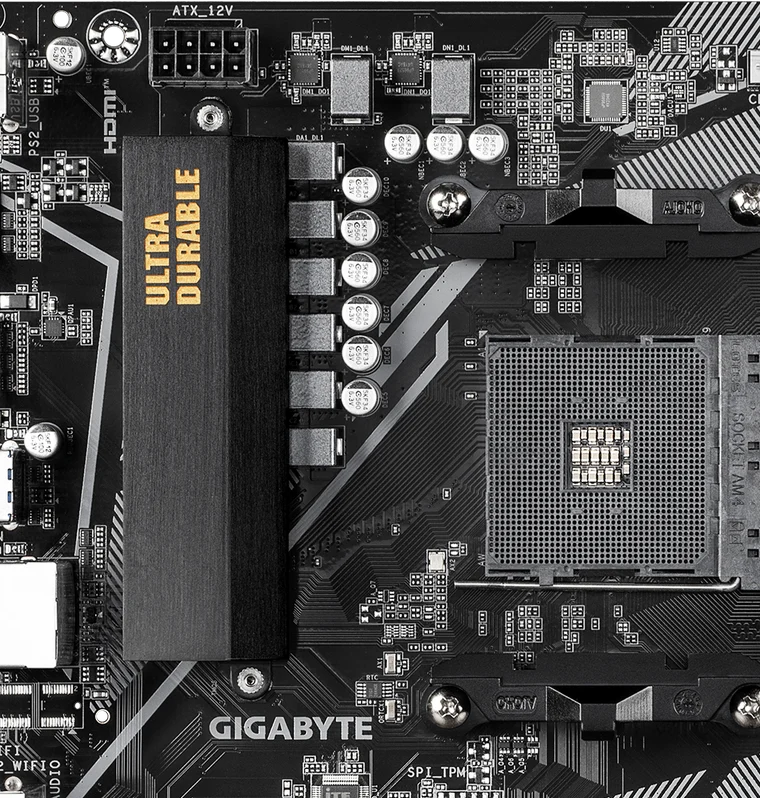 Радиатор VRM платы GIGABYTE B550M DS3H R2