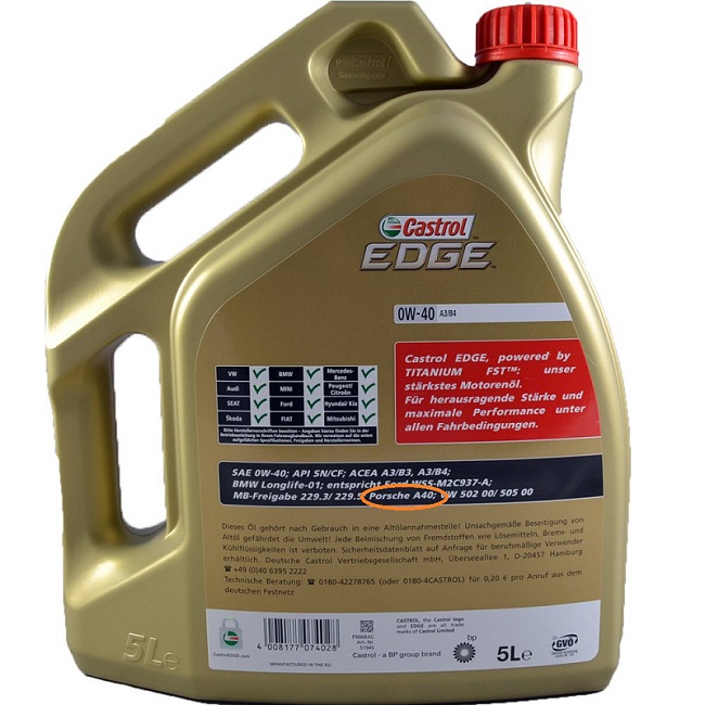 Castrol edge 0w40