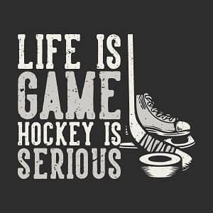 принт Hockey is serious