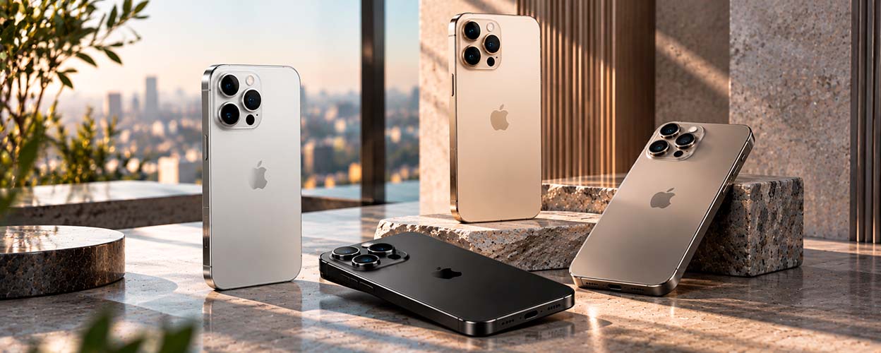 Apple iPhone 16 Pro Max в официальных вариантах титанового оформления Apple iPhone 16 Pro Max в официальных вариантах титанового оформления