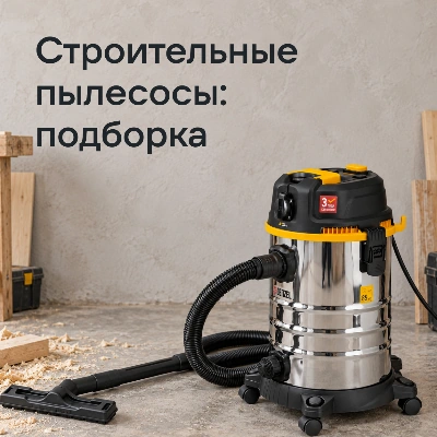 Строительные пылесосы: подборка
