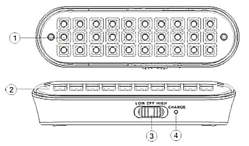 Устройство автономного аварийного светильника ML-116-30LED 1.2 (JETRON JL 03-30LED)