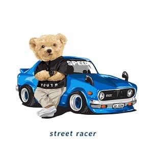 принт с Тедди Street racer