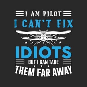Принт пилота I can`t fix idiots