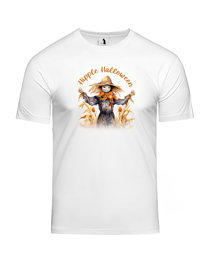 Образец футболки Hipple Halloween unisex классического прямого кроя Футболка Hipple Halloween unisex классического прямого кроя белая