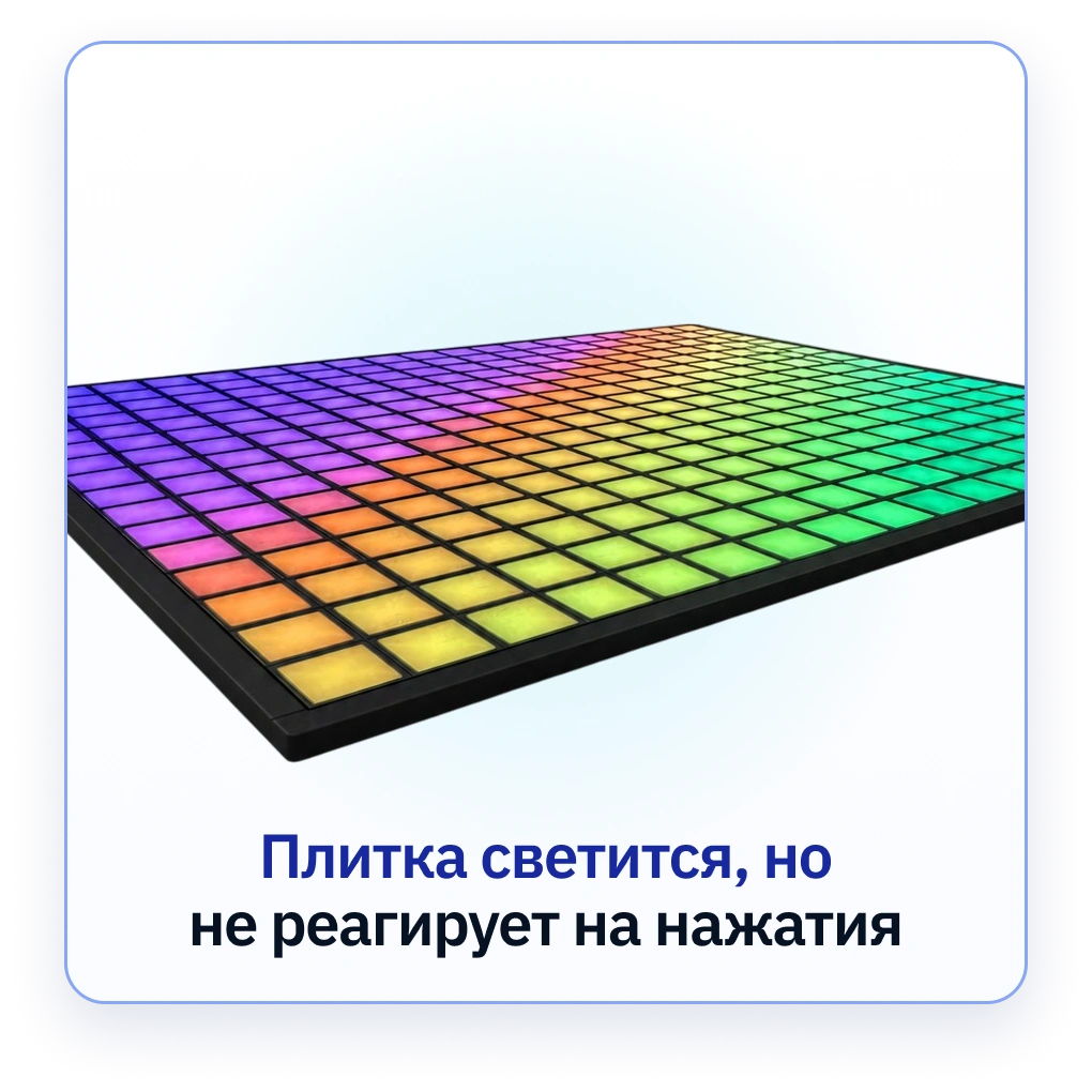 Плитка на &laquo;Arena Pixel Battle&raquo; светится, но не реагирует на нажатия