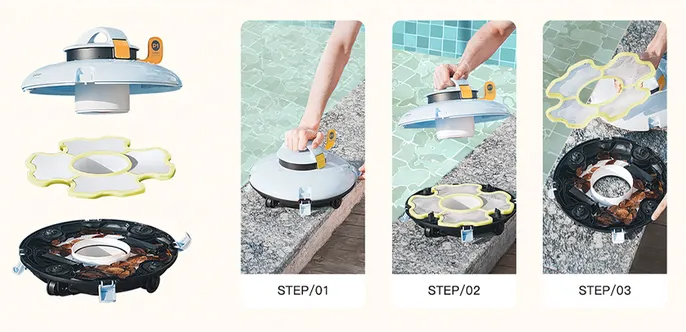 Робот-пылесос для бассейна Lydsto Robotic Pool Cleaner P1 Mini Pro