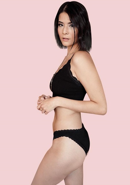 Менструальные трусы UNA bikini Lace вид сбоку
