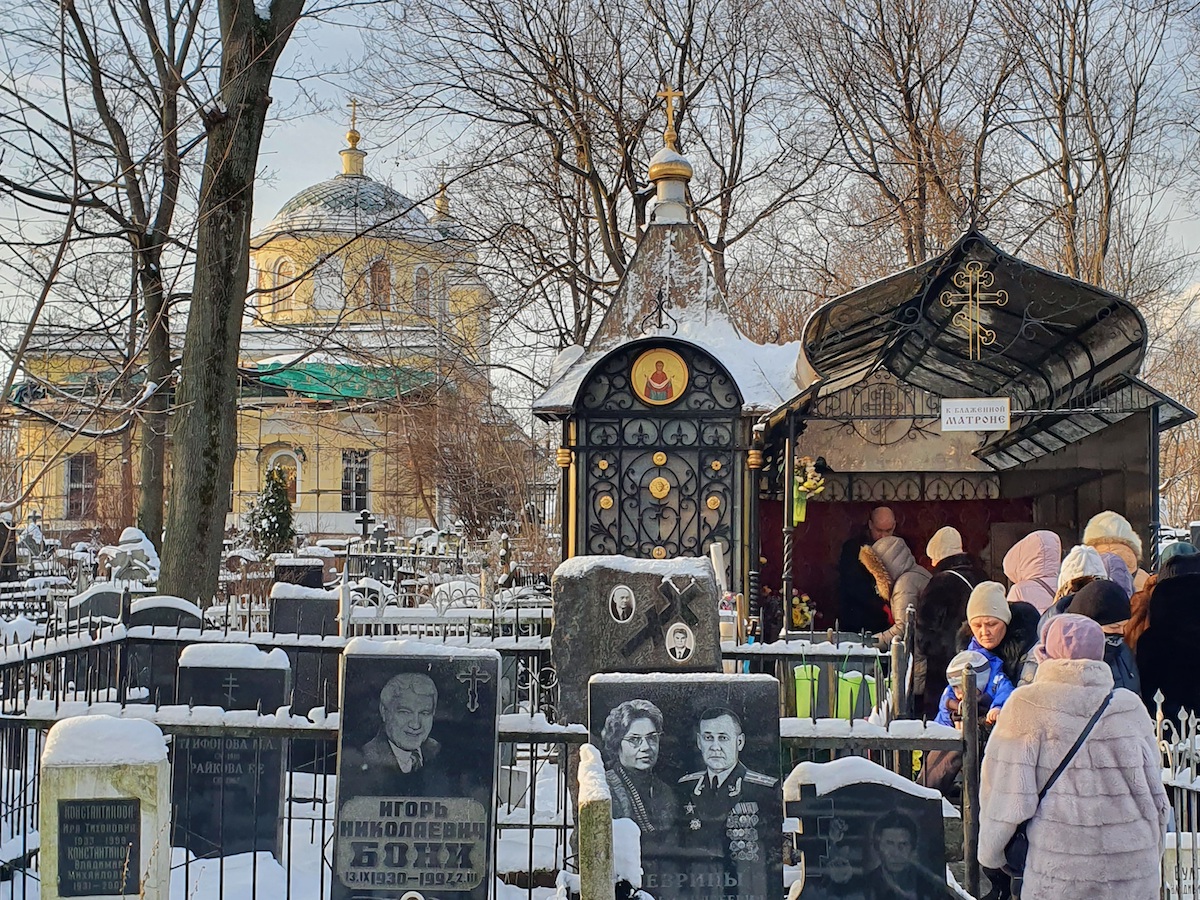 Могила св. Матроны Московской