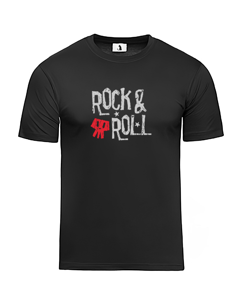 Образец футболки Rock and roll unisex классического прямого кроя Футболка Rock and roll unisex
