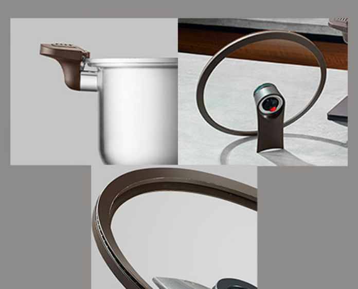 Кастрюля-скороварка Xiaomi Crystal Kitchen Titanium Micro-Pressure Cooking Pot 28cm (JC-WYG01)