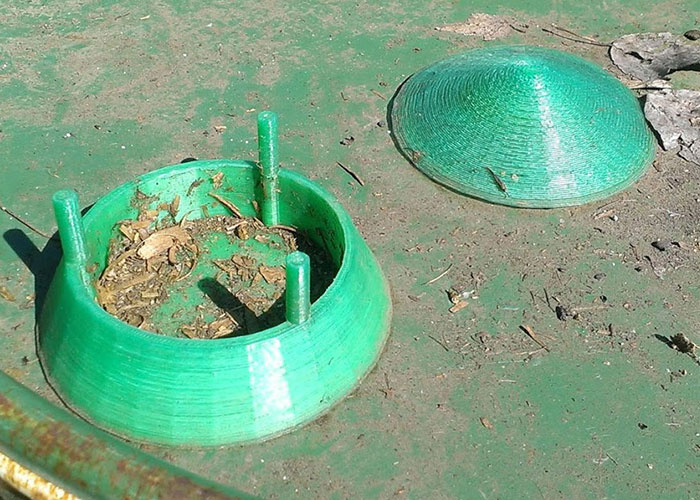 Модель из PLA-пластика. Распечатанная на 3D-принтере модель, год спустя.