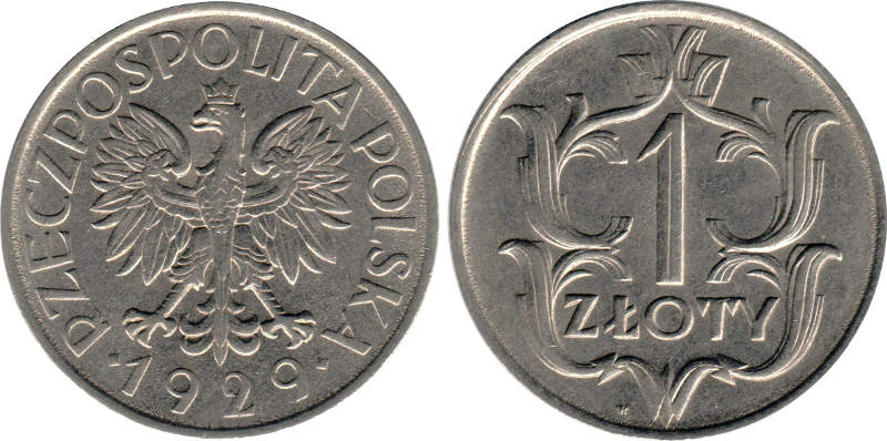 1 злотый 1929