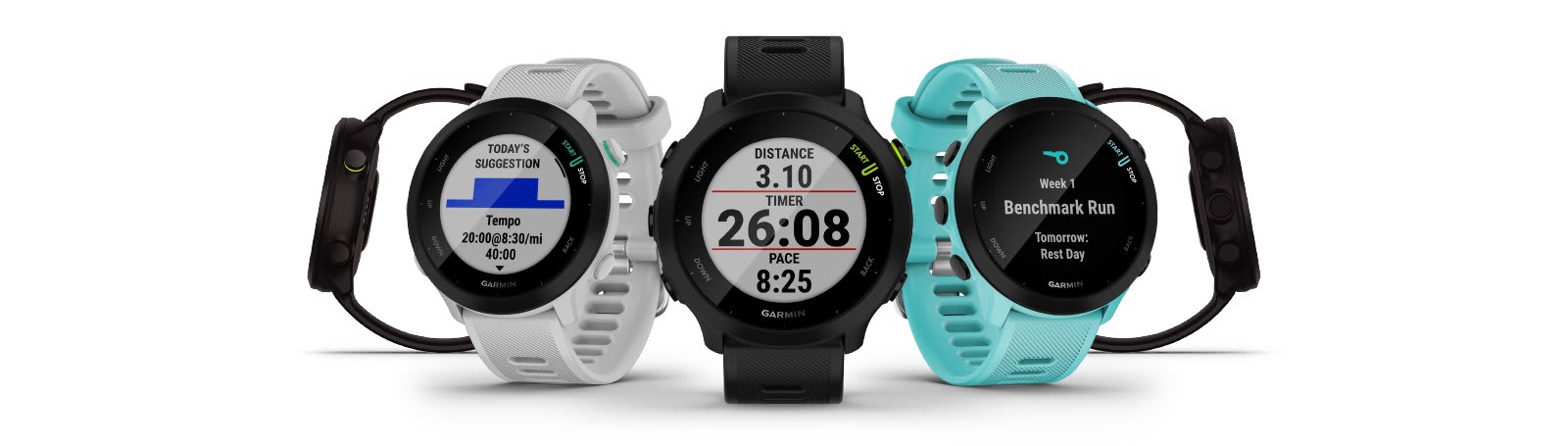 Garmin Forerunner 55 Aqua — лёгкие беговые GPS-часы