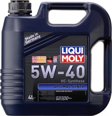 Масло Liqui Moly 5w40 для Нивы и ВАЗ Optimal 5w40