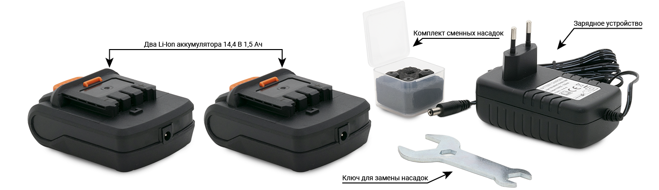 Комплект поставки заклепочника
