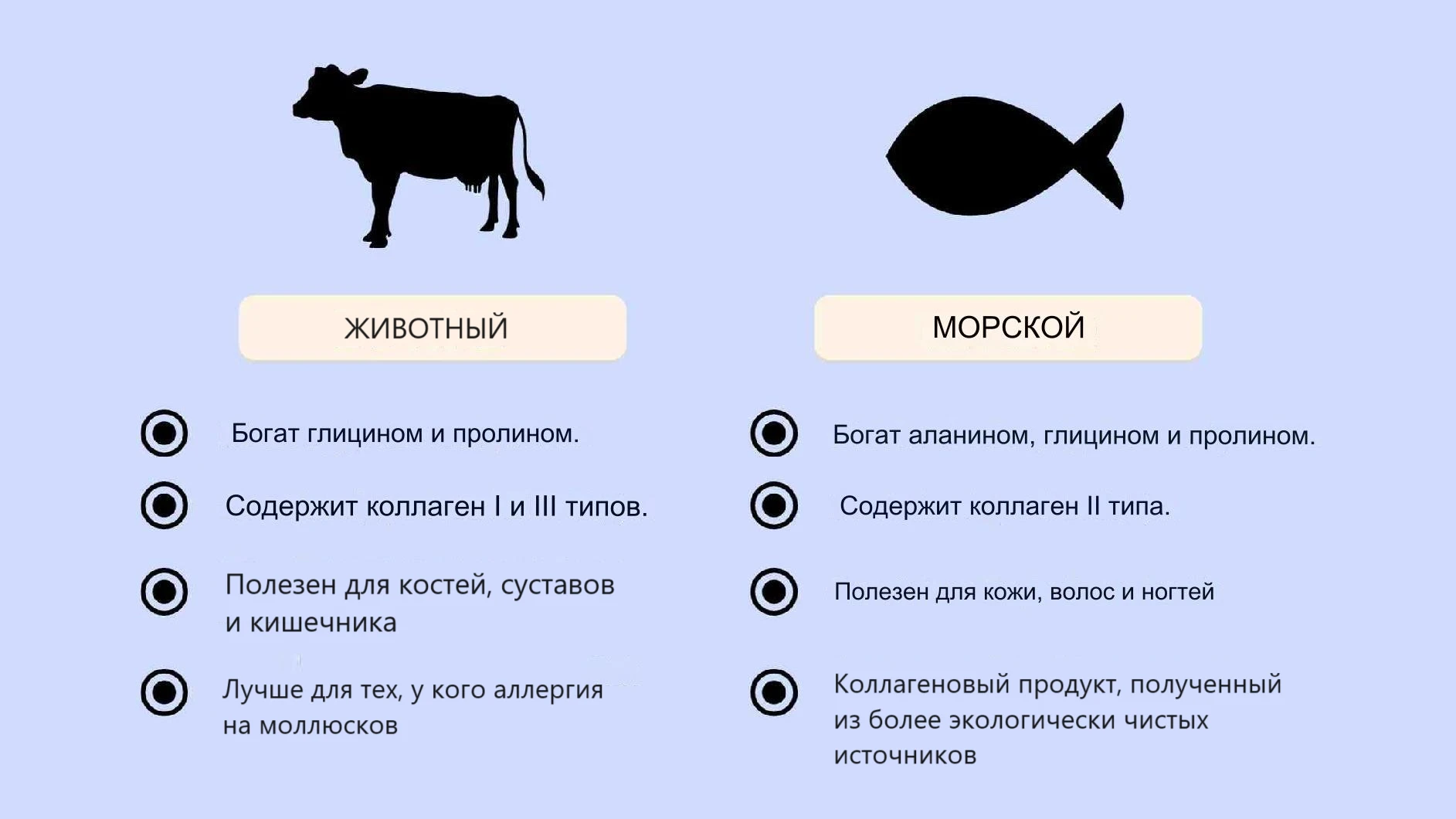 Животный или морской коллаген Животный или морской коллаген