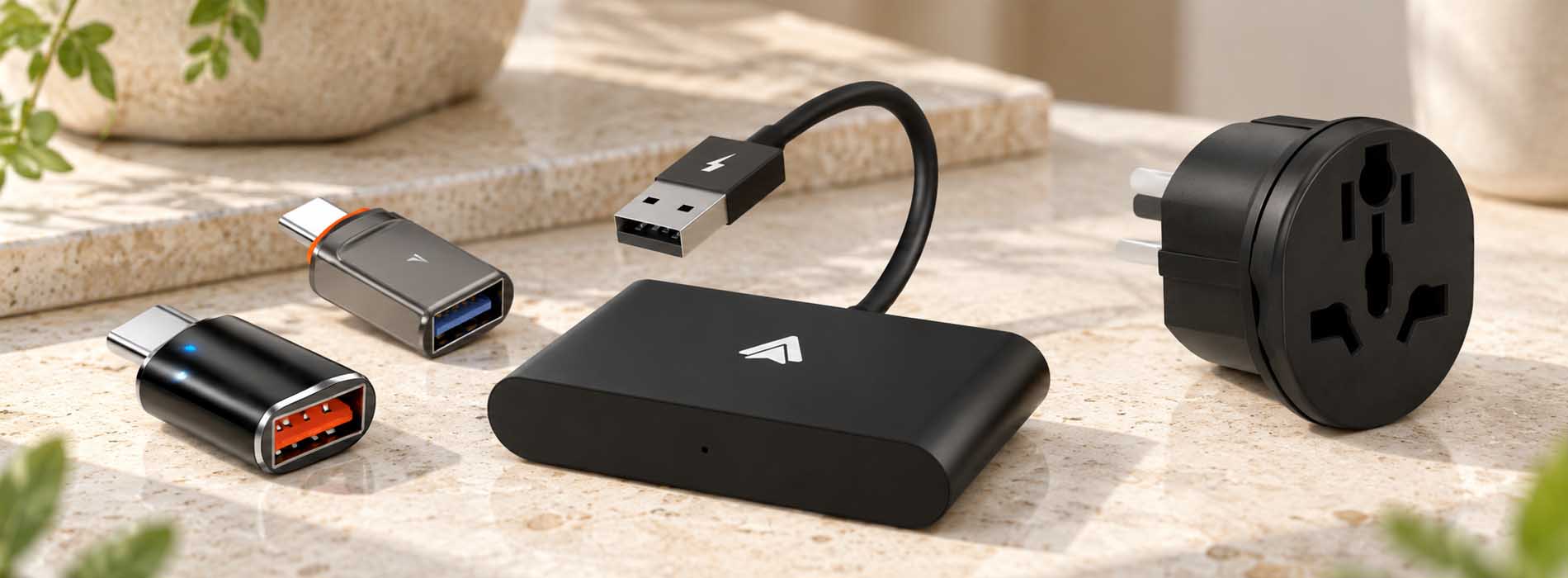 Переходники и адаптеры с разъемами USB-C и USB-A для смартфонов и другой техники