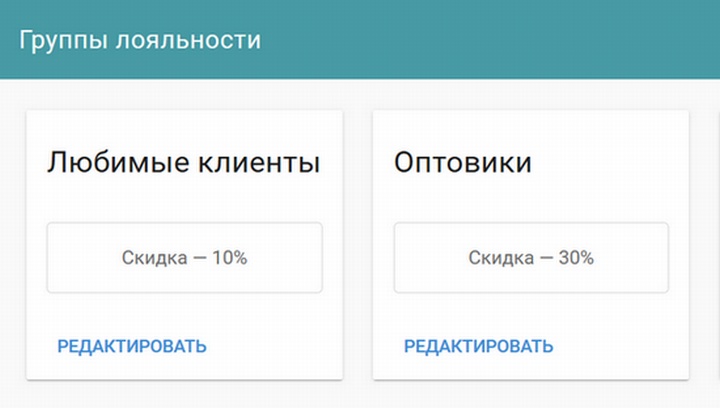Разделение клиентов по группам лояльности в программе для автоматизации торговли ЕКАМ
