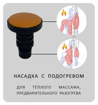 насадка с подогревом для тёплого массажа