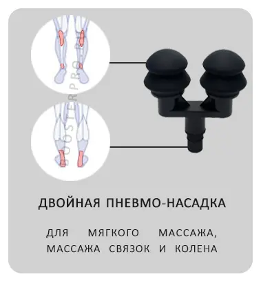 двойная мягкая пневмо насадка для коленного сустава ахилл