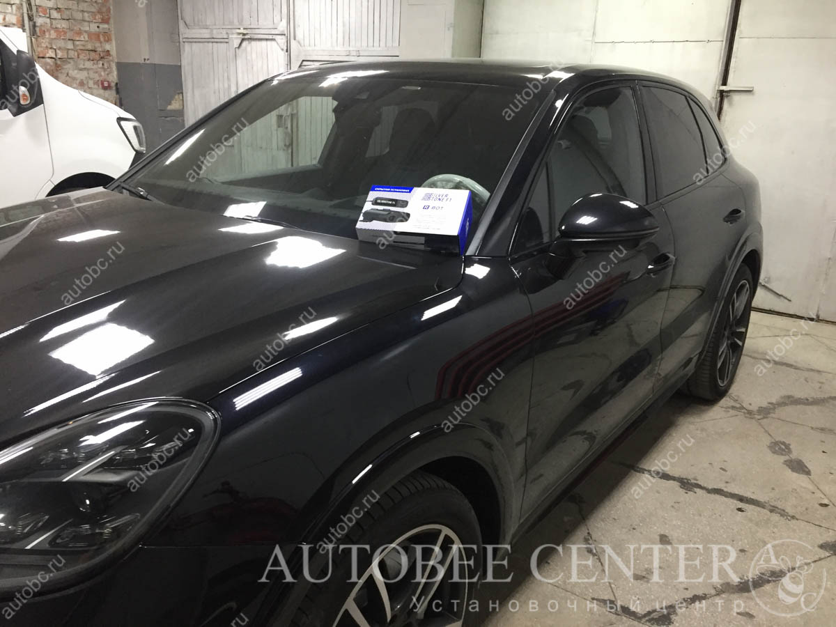 Porsche Cayenne III (установка разнесенного радар детектора)