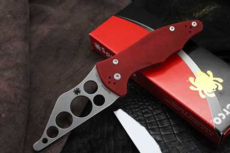 Нож складной тренировочный Yojimbo 2 Red Trainer - Spyderco 85TR2