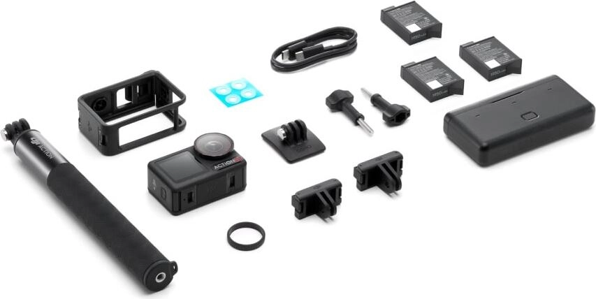 комплектация Osmo Action 5 Pro Adventure Combo комплектация Osmo Action 5 Pro Adventure Combo