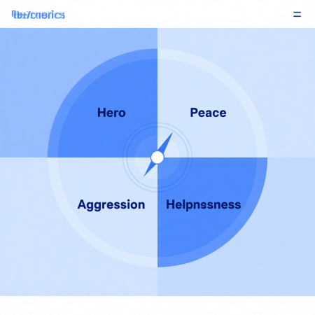<img src="energy-compass-decision-making.jpg" alt="Compass of Energy four states Hero Peace Aggression Helplessness for clear decision making">