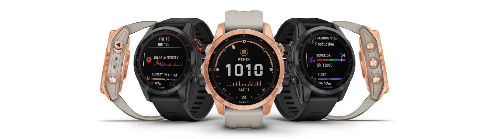 Garmin fēnix 7S Solar Slate Gray с чёрным ремешком — мультиспортивные GPS-часы