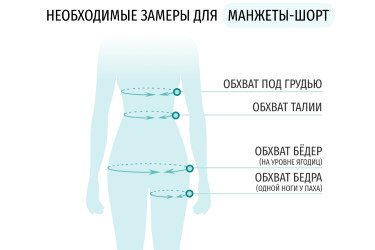 Размеры массажных шорт Размеры антицеллюлитных шорт