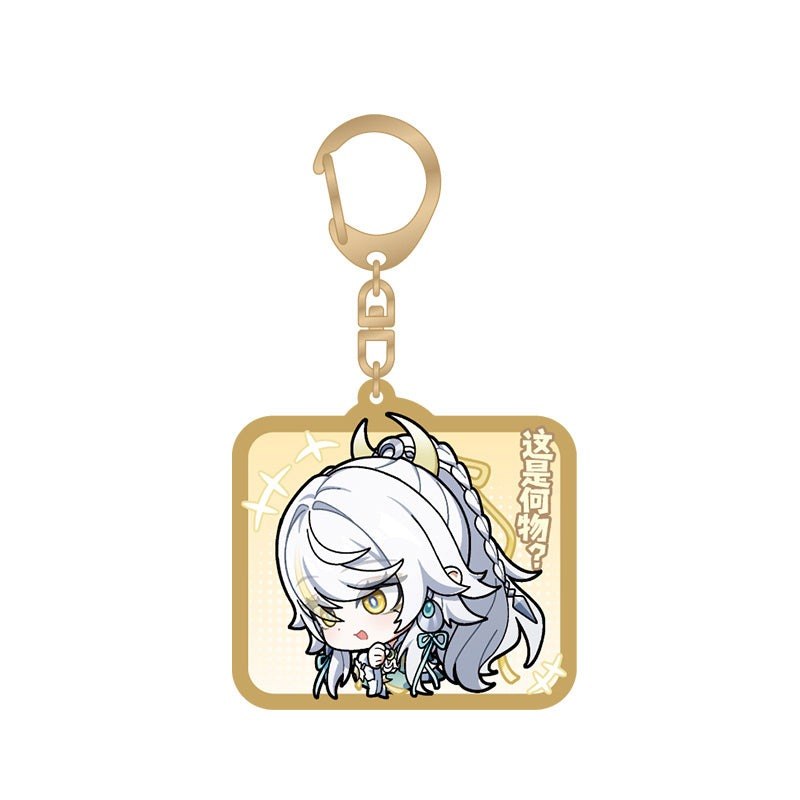 Брелок Акриловый Genshin Impact Chibi Emoticon Series Цзы Бай