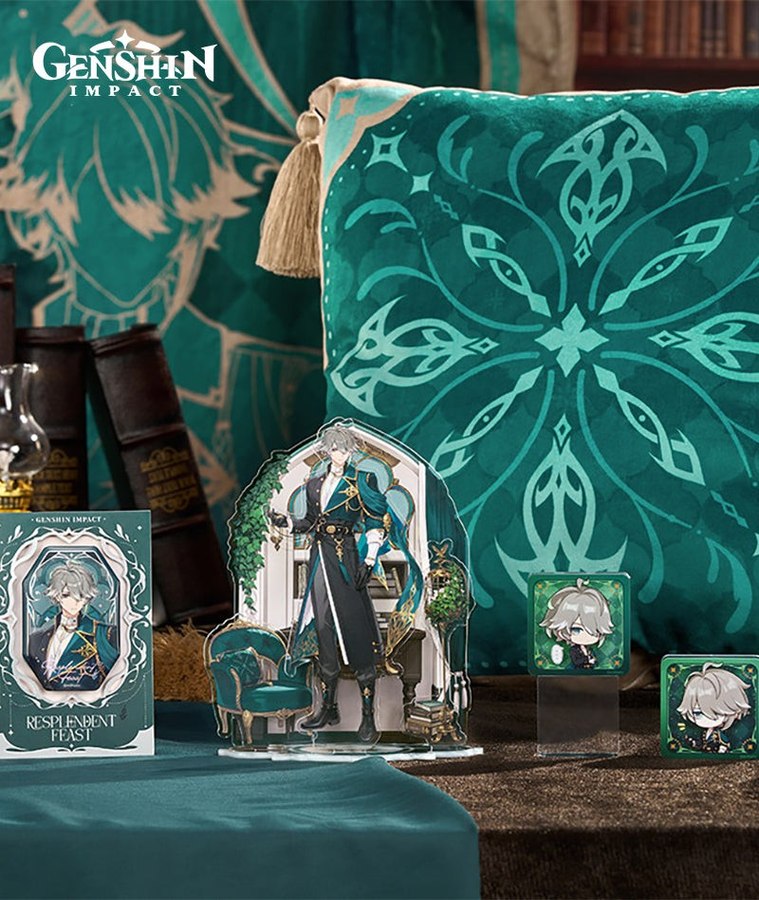 Набор одеяло и подушка Genshin Impact Resplendent Feast Series Аль-Хайтам