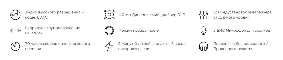 Беспроводные наушники 1MORE SonoFlow HC306
