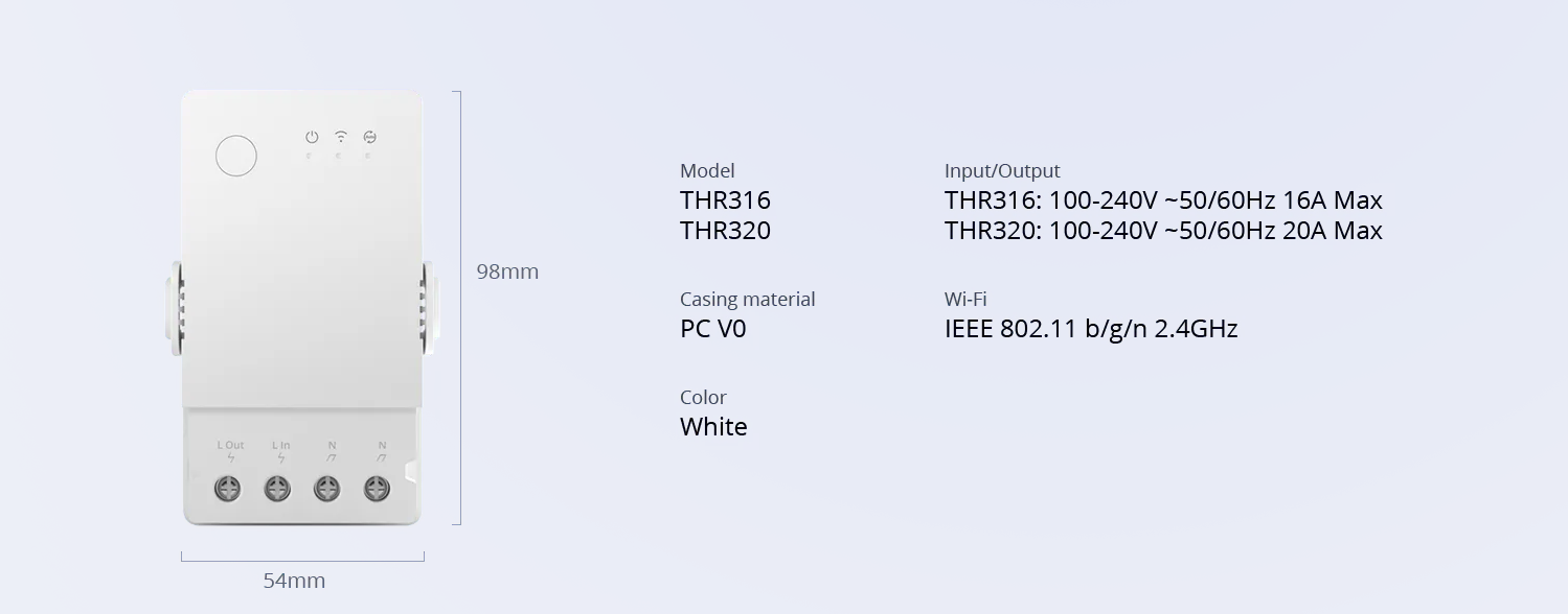 SONOFF THR320D THR316D Elite TH10 TH16