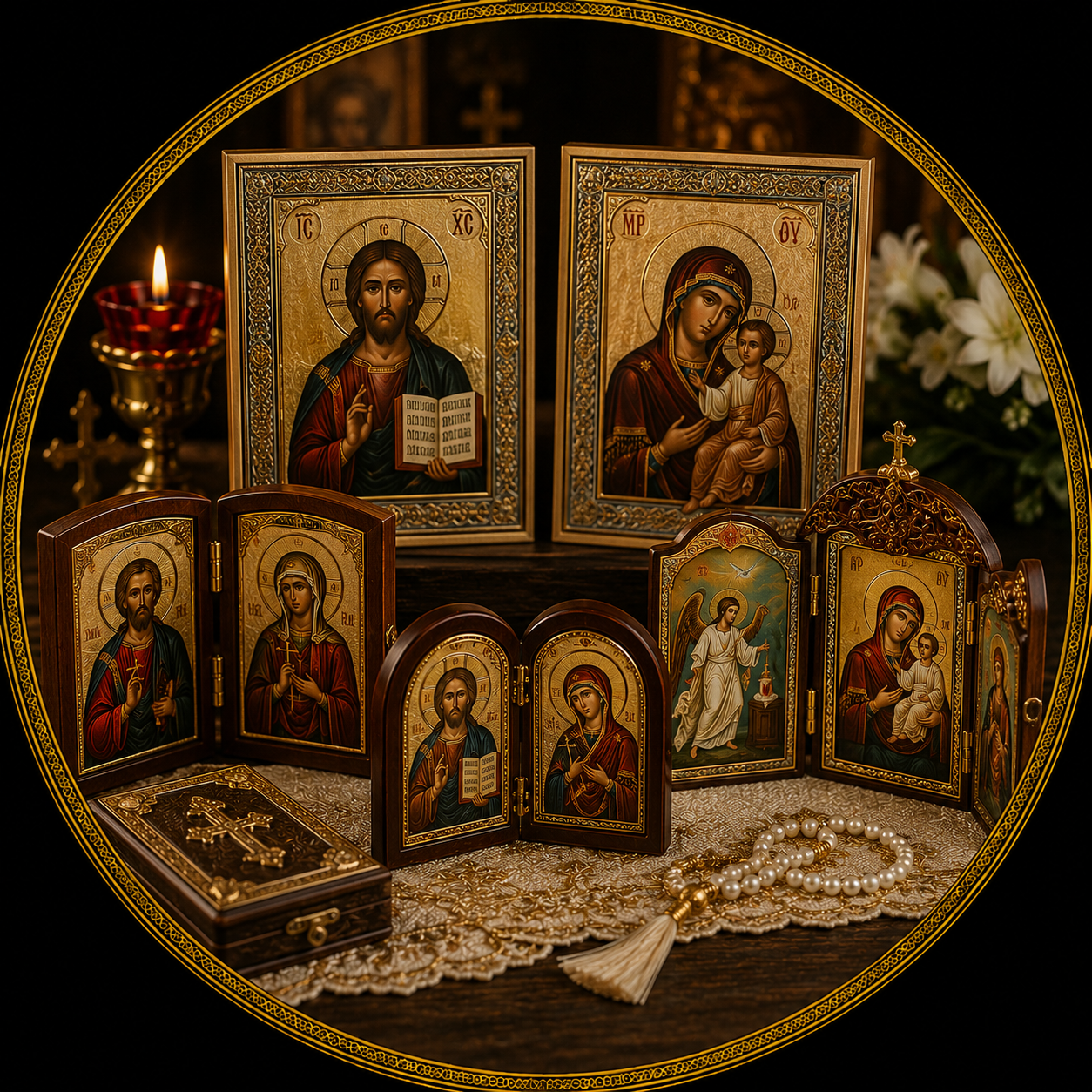 ИКОНЫ ВЕНЧАЛЬНЫЕ ПАРЫ И СКЛАДНИ