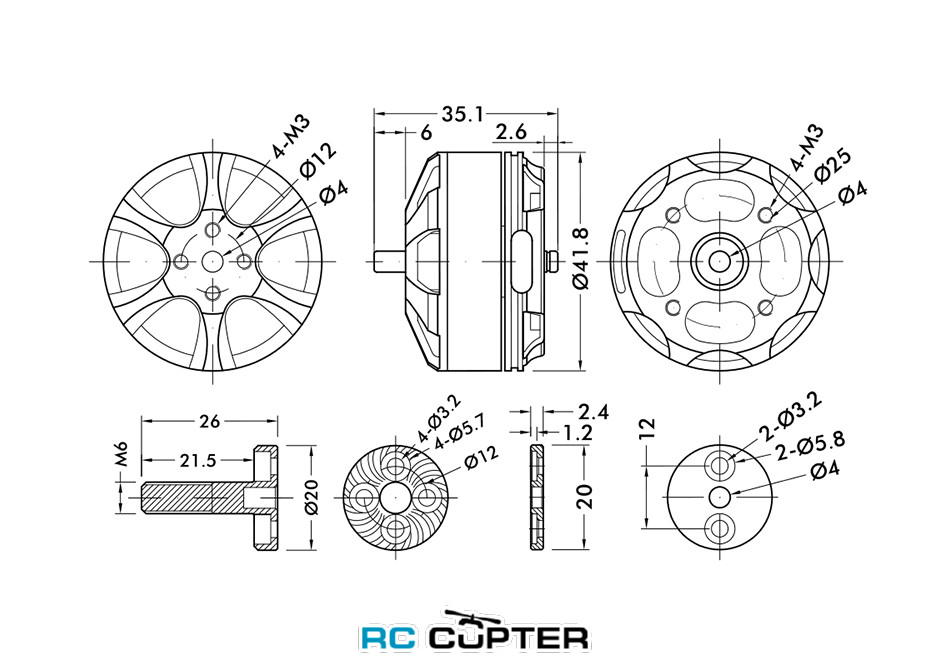 T-Motor MN3508 KV700-13 T-Motor MN3508 KV700-13.jpg