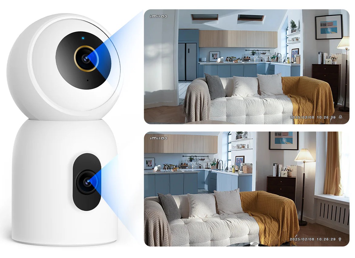 IP камера IMILAB Indoor Camera 3K+3K WiFi Plug-in C30 Dual (CMSXJ111A)