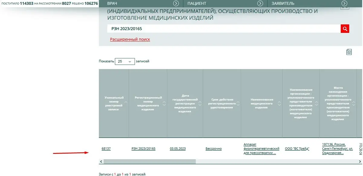 Проверка действия РУ на медтехнику Как проверить подлинность регистрационного удостоверения Минздрава РФ