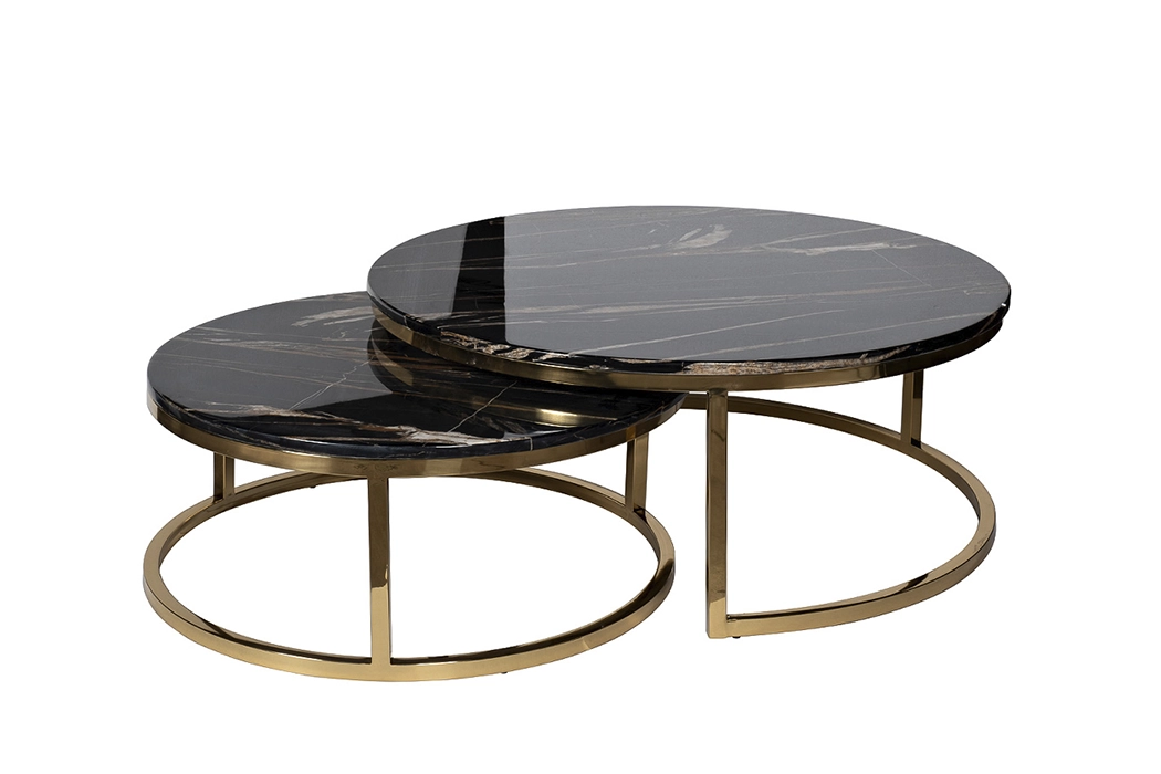 Набор из двух журнальных столиков Garda Decor d100*41, d80*34 см Набор из двух журнальных столиков Garda Decor d100*41, d80*34 см