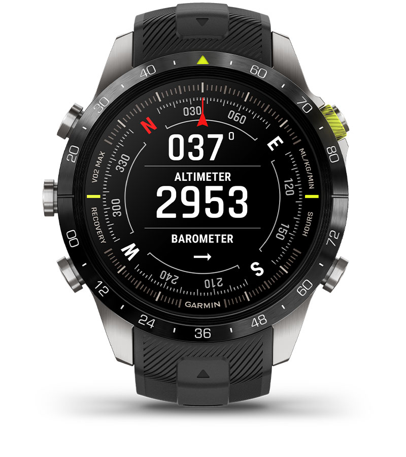 Garmin MARQ Athlete Gen 2 — Альтиметр, барометр и компас