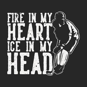 Принт Fire in my heart ice in my head