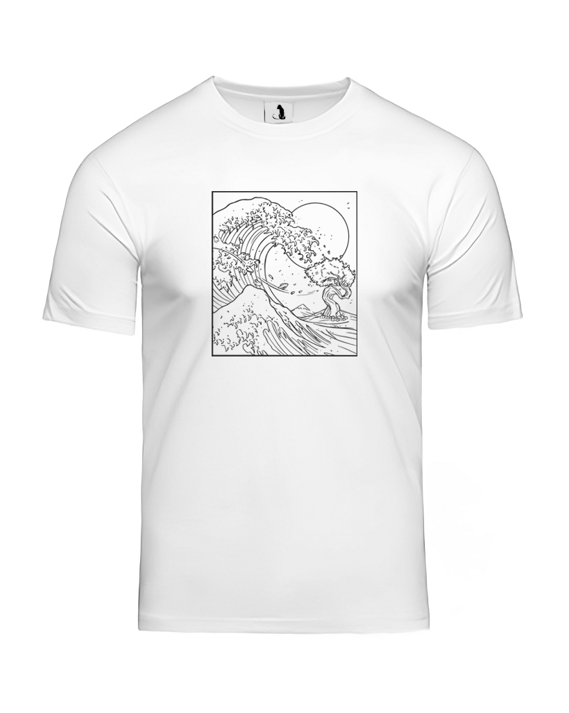 Футболка с волной unisex