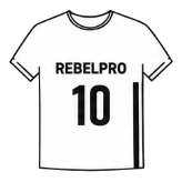 Иллюстрация нанесения логотипа и номера на форму REBELPRO