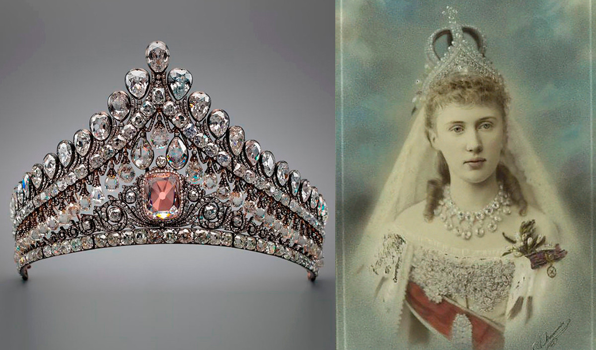 Бриллиантовая диадема, императрица Елизавета Алексеевна