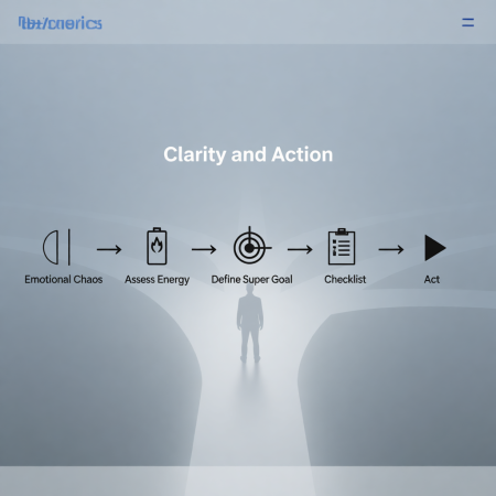 <img src="decision-making-flowchart-system.jpg" alt="Flowchart from emotional chaos to clarity decision making system Super Jump">