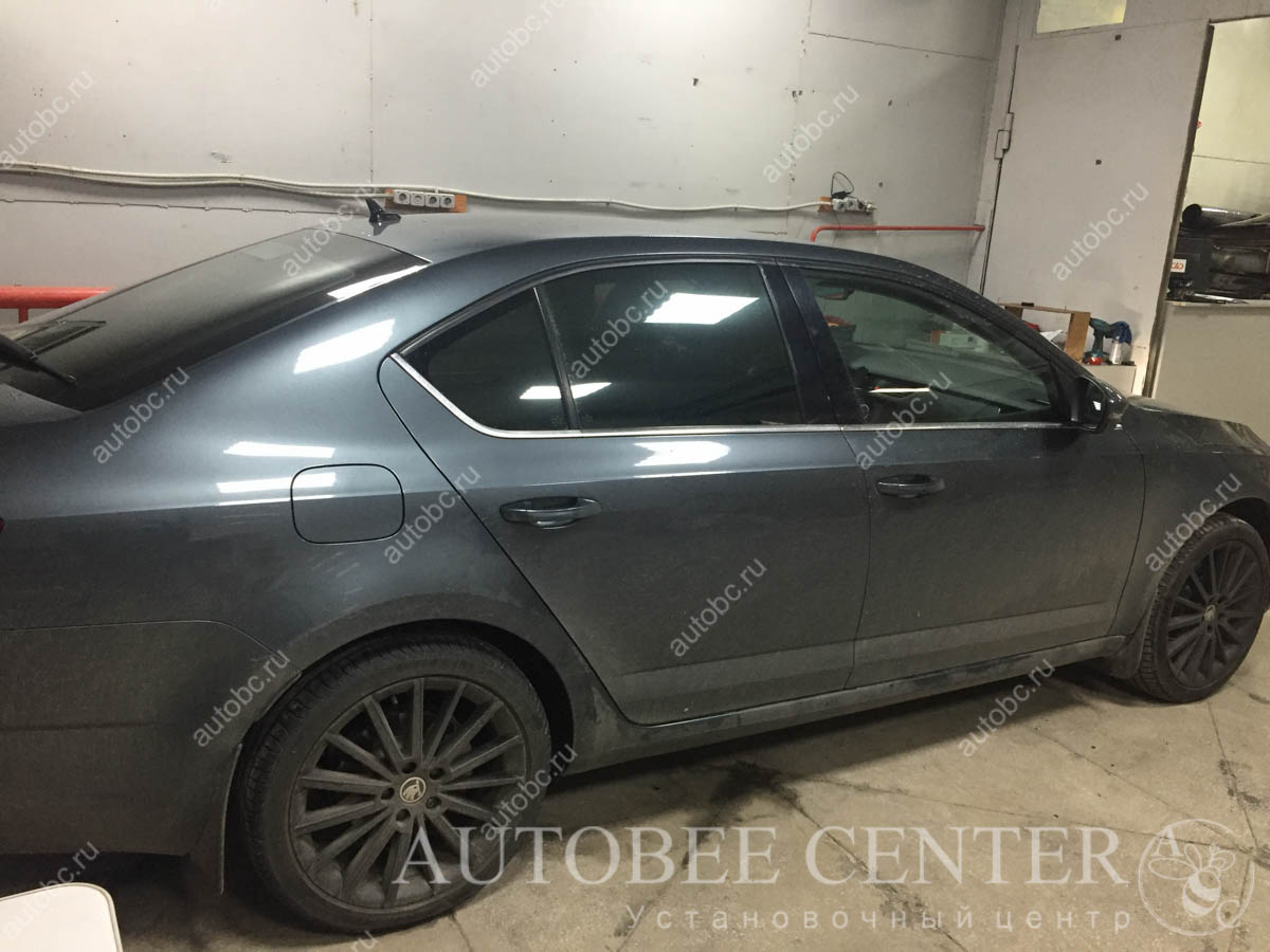 Skoda Octavia (шумоизоляция дверей и  акустика)