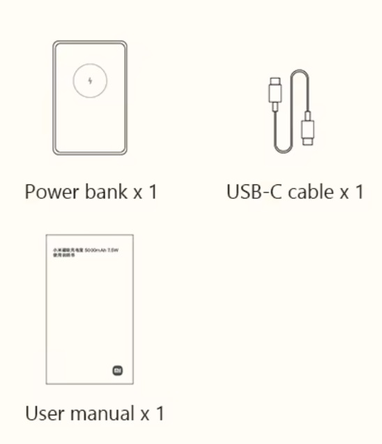 Аккумулятор магнитный Xiaomi 7.5W Magnetic Wireless Power Bank 5000 mAh (WPB0507)